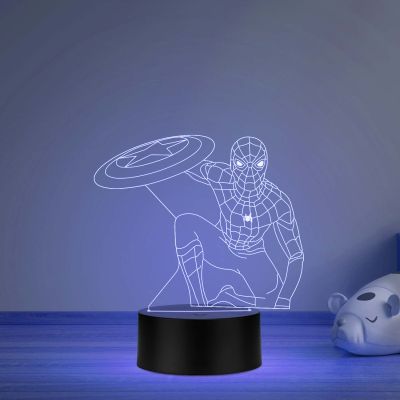spiderman845 3D Illusion Led Night lamp with multicolored gift for kid